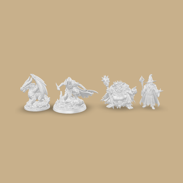 Kit Medieval (Dragão, Elfo, Goblin e Mago)